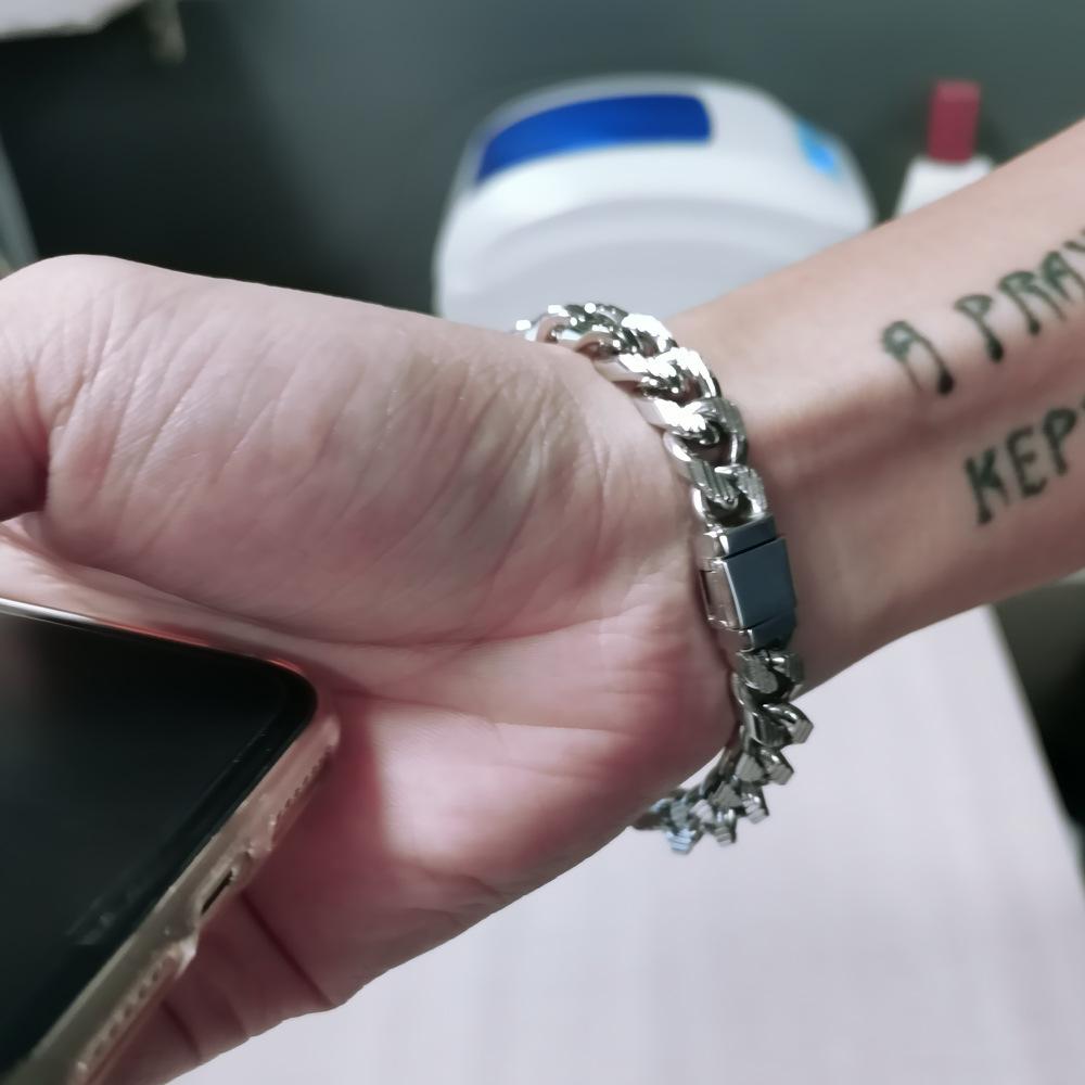 Car Flower Denim Brand Bracelet Personalized Thick Rhodium Gold Plated Men'S Whip Chain Jewelry