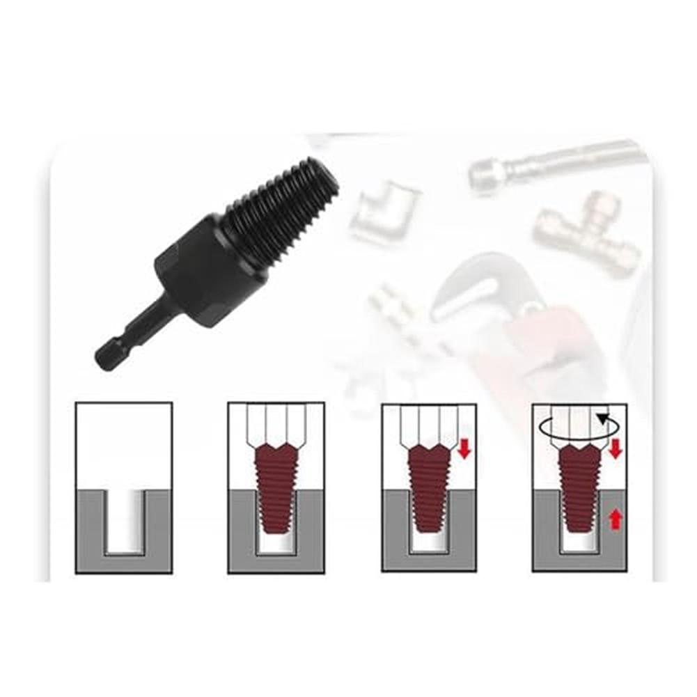 Heavy Duty Screw Removal Tool with Strong Torque for Efficient Extraction Compatible with Manual and Power Tools