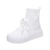 Women’s Knit Sock Sneakers - Breathable Platform High-Top Casual Shoes