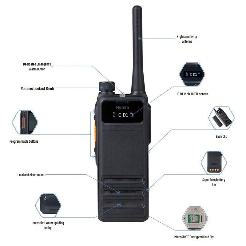 Hytera HP700CQST Digital Explosion-Proof Walkie-Talkie (CN version)
