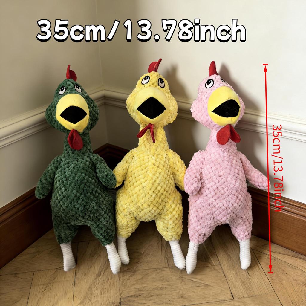 1PCS Scream Chicken Dog Sound Toy Dog Plush Pet Toy