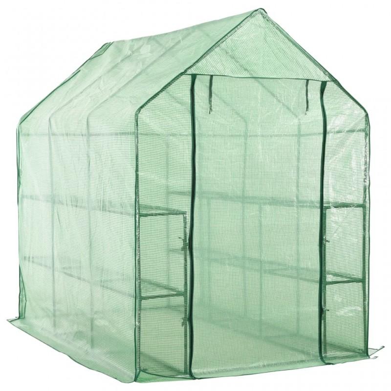 Day and Night - Day and Night Accessible Greenhouse with 12 Steel Shelves 143x214x196 Cm