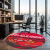 Cars Printed Round Rug Carpet Chair Rug Area Rug Entryway Doormats,for Office Chair Living Room Bedroom Kitchen Room.