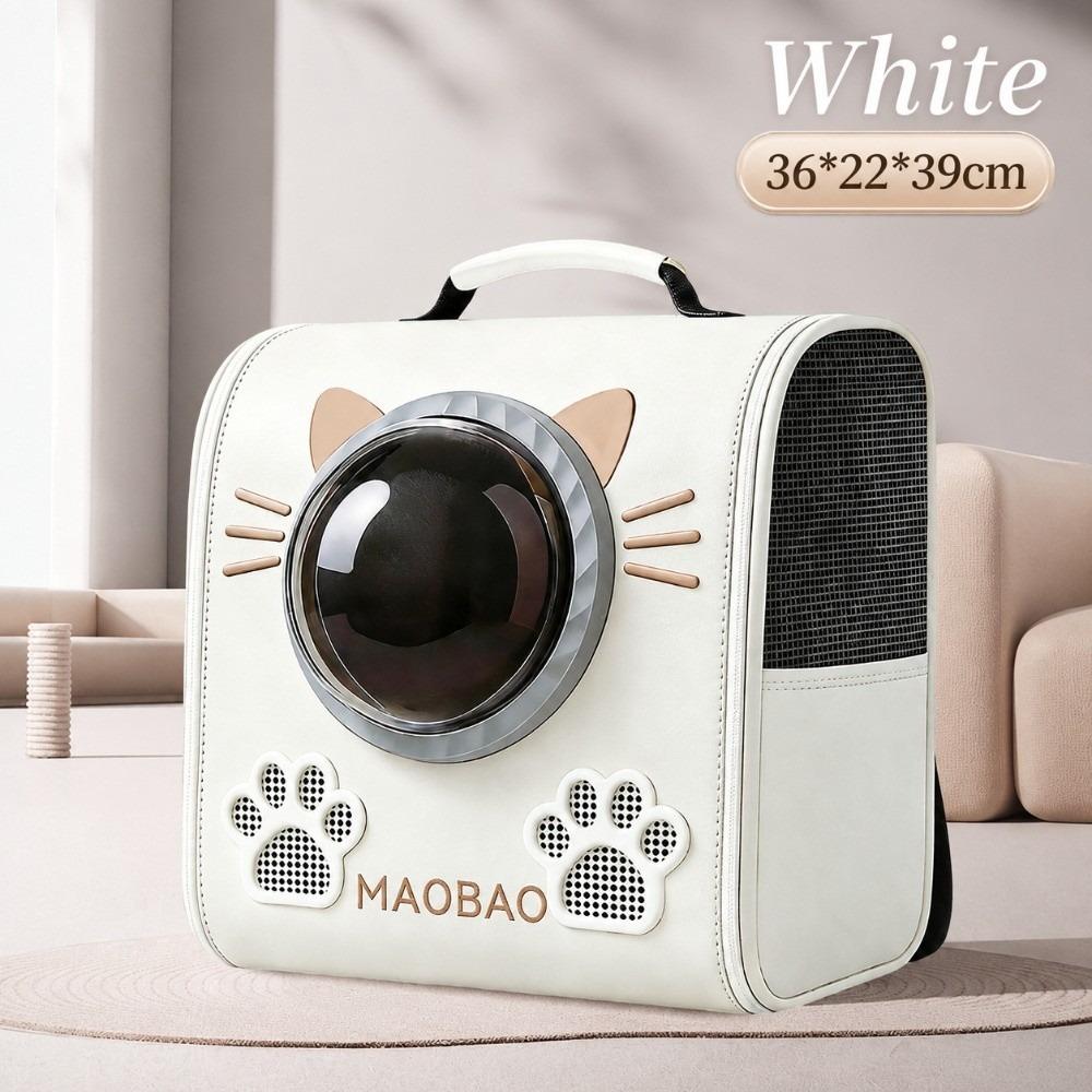 Breathable Mesh Space Capsule Cat Backpack Transparent Window Cat Travel Bag  Outdoor Walking