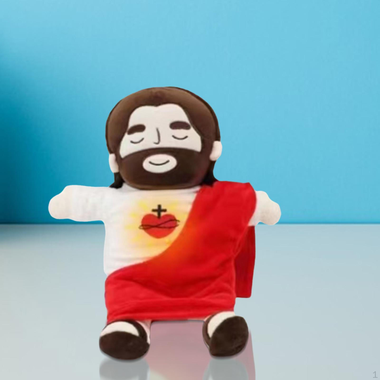 

Ісус Плюшева Лялька Католицькі Різдвяні Великодні Подарунки Релігійна Музична Іграшка для Домашнього Декору Вечірка