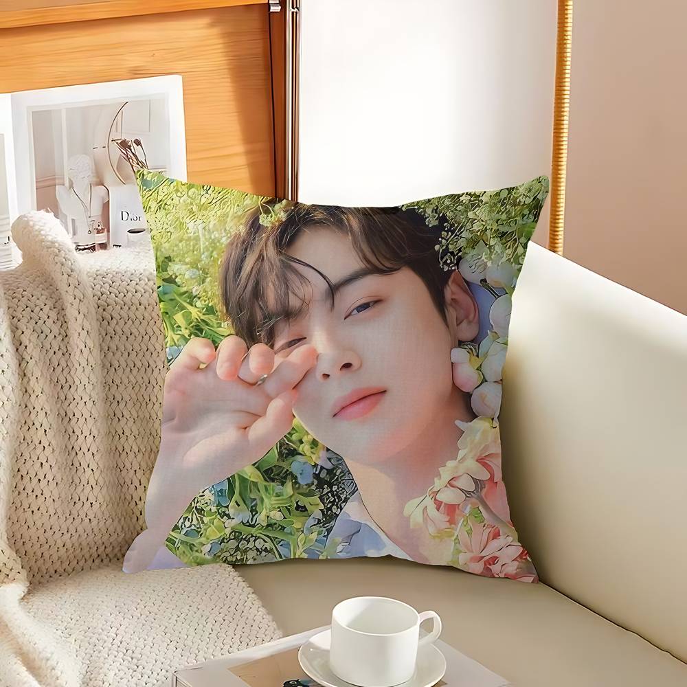 singer C-Cha EunWooS Pillowcase toon Gift Cushion Cover Bedroom Home Sofa Chair Seat Decor pillow case