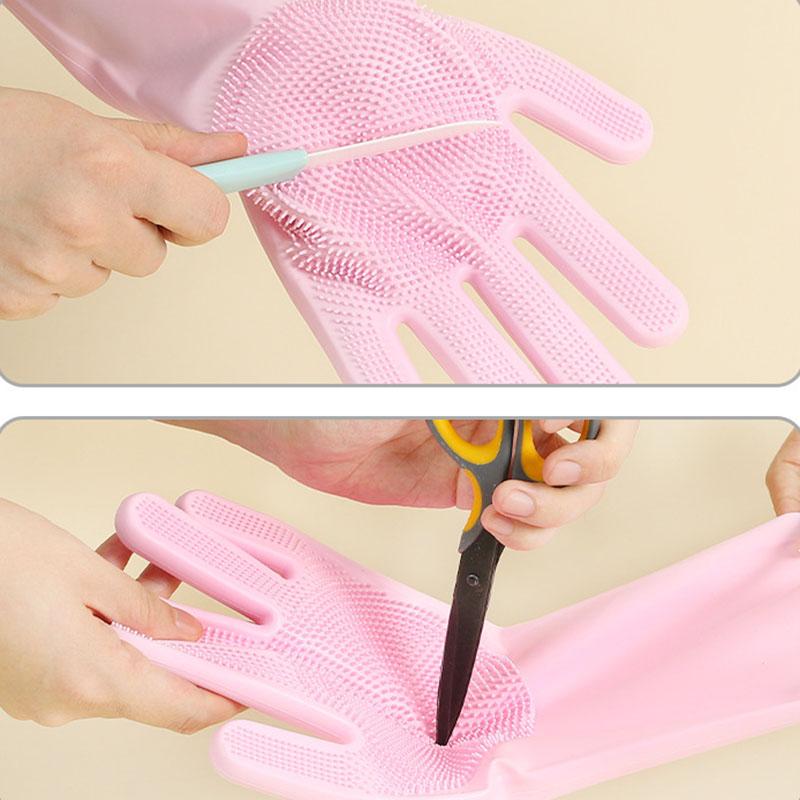 Pet Grooming Cleaning Gloves Cat Dog Prevent Scratching Biting Bathing Gloves Silicone Pet Hair Cleaning Gloves Pet Products