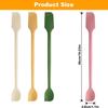 4-piece set of long handle double-head silicone small scraper (multi-color) kitchen pastry silicone scraper