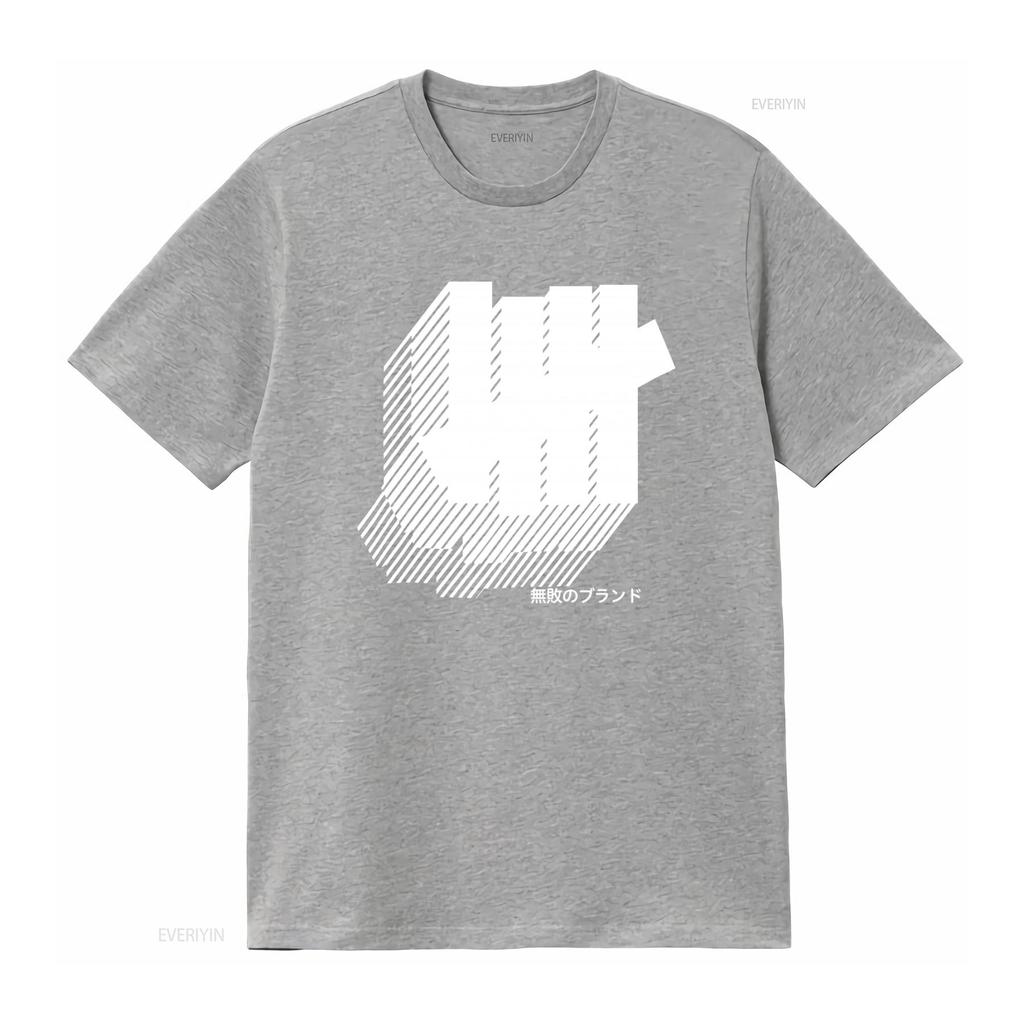 Undefeated Print T Shirt Stylish and Trendy for Fashion Forward Individuals Vintage Washed Homme Designer Clothes Stretched