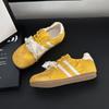 Leather German training shoes women's low-top leather sports board shoes new lightweight and versatile soft-soled casual shoes