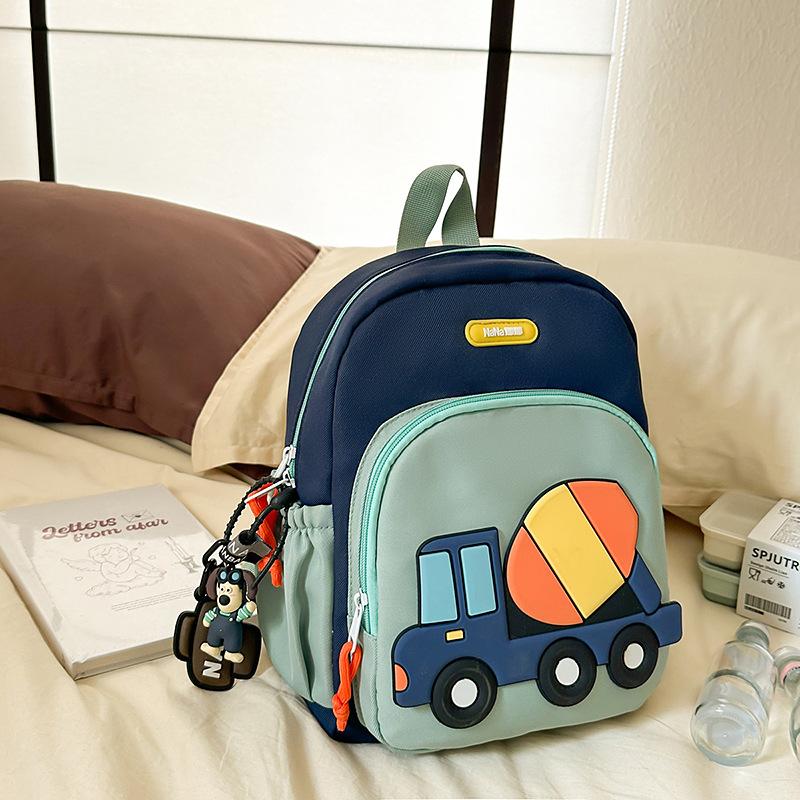 New Korean Style Fashion Cartoon Car Boys and Girls Lightweight Backpack Kindergarten School Bag Backpack