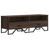 VidaXL TV Cabinet Brown Oak 122x34x41 Cm Engineered Wood, TV Stand, TV Buffet, Multimedia Cabinet, TV Bench, Furniture 848583
