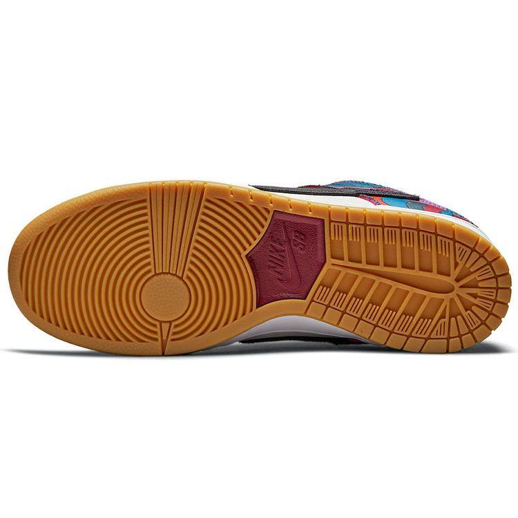 Nike Parra X Dunk Low Pro SB Abstract Art Unisex Sneakers Multi-Color Fire-Pink Gym-Red DH7695-600