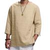 Fogn Trade Autumn New Men's Pullover Solid Color Casual Loose Pullover T-shirt Loose Versatile Pullover Shirt