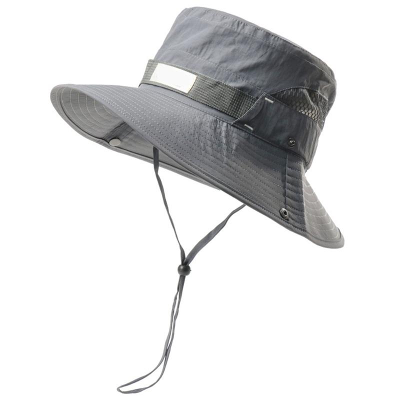 Breathable Fisherman Hat with Sun Protections Foldable Bucket Hat for Hiking and Camping Outdoor Activity Headwear