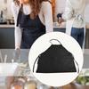Oilproof Kitchen Apron PVC Leather Waterproof Black Comfortable