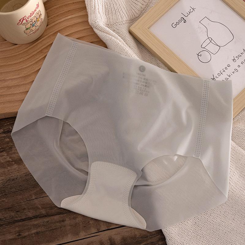 Ladies Breathable Soft Transparent Triangle Underwear Seamless Lightweight Ultra Thin Comfortable Panties for Everyday Wear