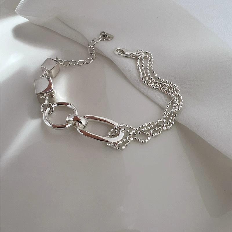 Korean Freshwater Pearl & Sterling Silver Bracelet for Women – High-Gloss, Versatile, and Elegant Hand Jewelry