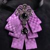 Fashionable Neck Flower Brooch With Rhinestone Accents For Formal And Casual Wear
