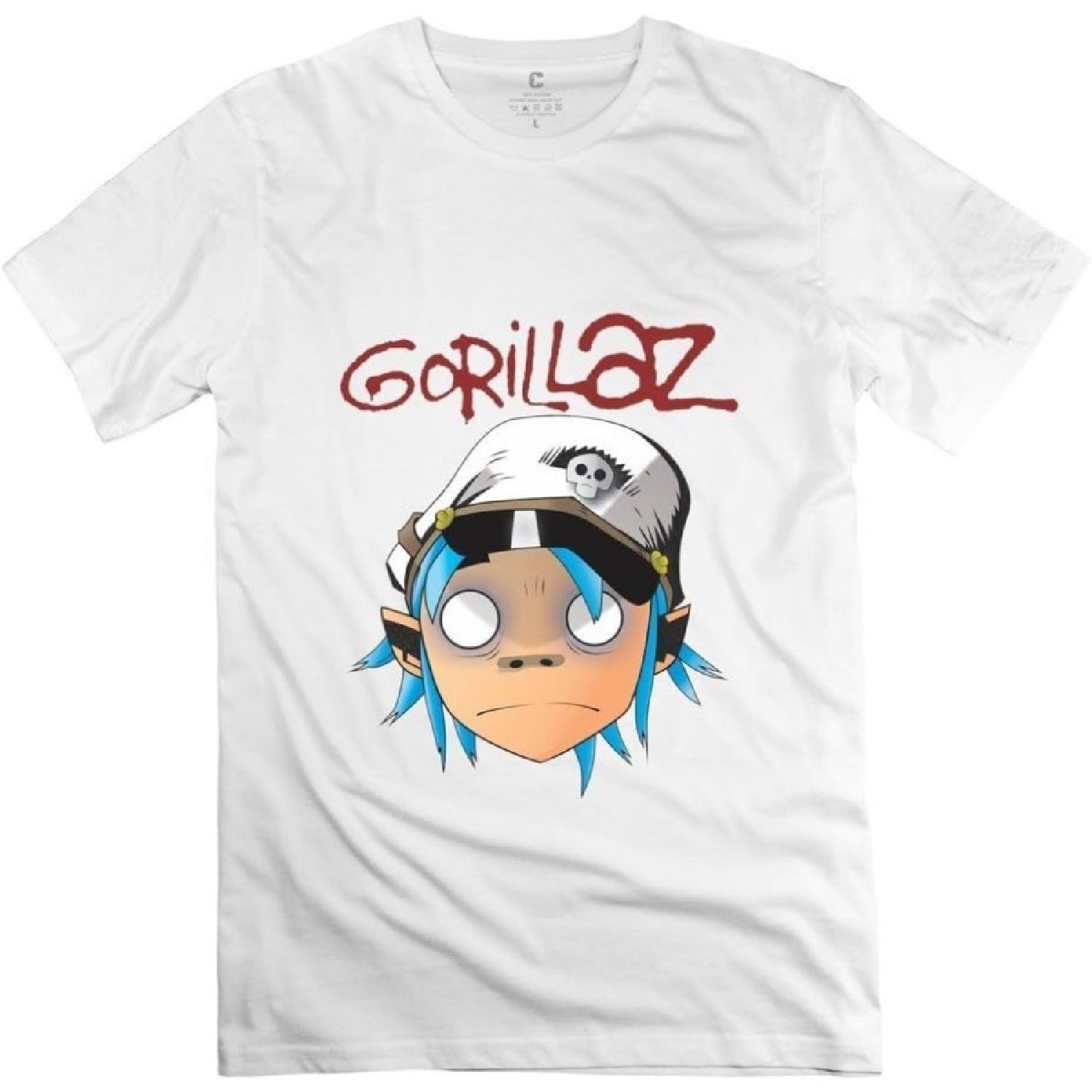 Мужская футболка MINGRUI Gorillaz 2D Rock M Белый S