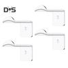 4/8Pcs Hat Hooks Cowboy Hat Racks Easy Installation Strong Adhesive Wall Mount Cap Holder Baseball Cap Organizers