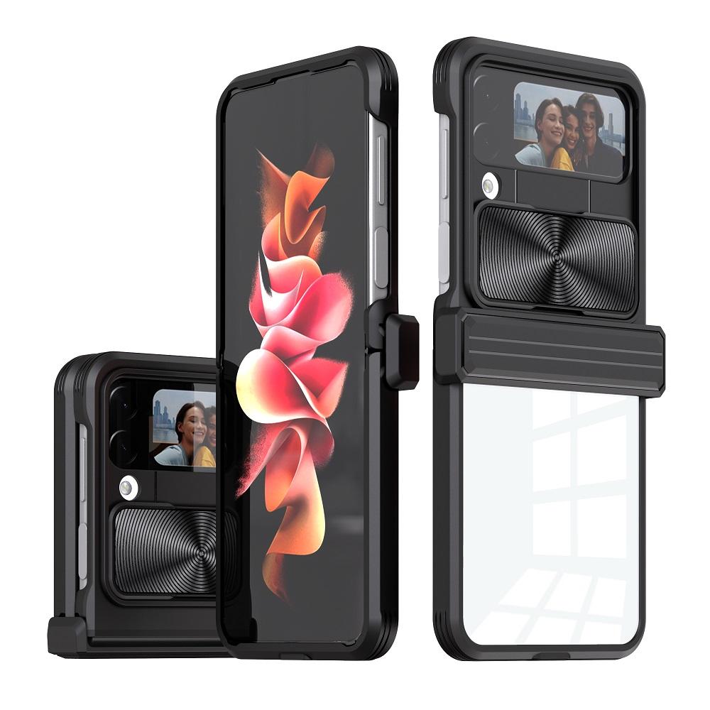 Capa For Samsung Galaxy Z Flip 4 5g Hinge Case Armor Slide Camera Lens Protection Cover For Samsung Galaxy Z Flip4 Fundas