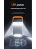Large-Capacity 120W Solar Power Bank with 100,000mAh and Built-in Fast Charging Cable for Outdoor Use