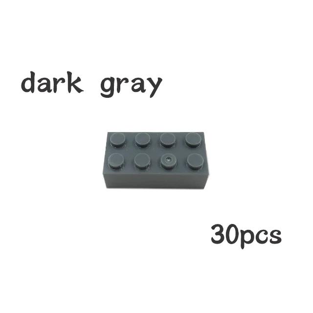 Non-Toxic 30Pcs Bulk Blocks Building Bricks Thick 2X4 Educational Assemblage Construction Toy For Children Size Compatible With Brand 3001