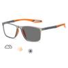 Retro Flexible TR90 Sports Myopia Glasses Photochromic UV400 Eyewear Color Changing Smart Outdoor Near Sight To -4.0