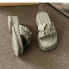Korean Version Women's Platform Slippers Elegant Wedge Solid Color Sandal Shoes for Women Outdoor Versatile Leisure Slippers New