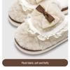 Women's Plush Cotton Slippers - Autumn/Winter 2024 Non-slip, Warm, Poop-Feeling Indoor House Shoes