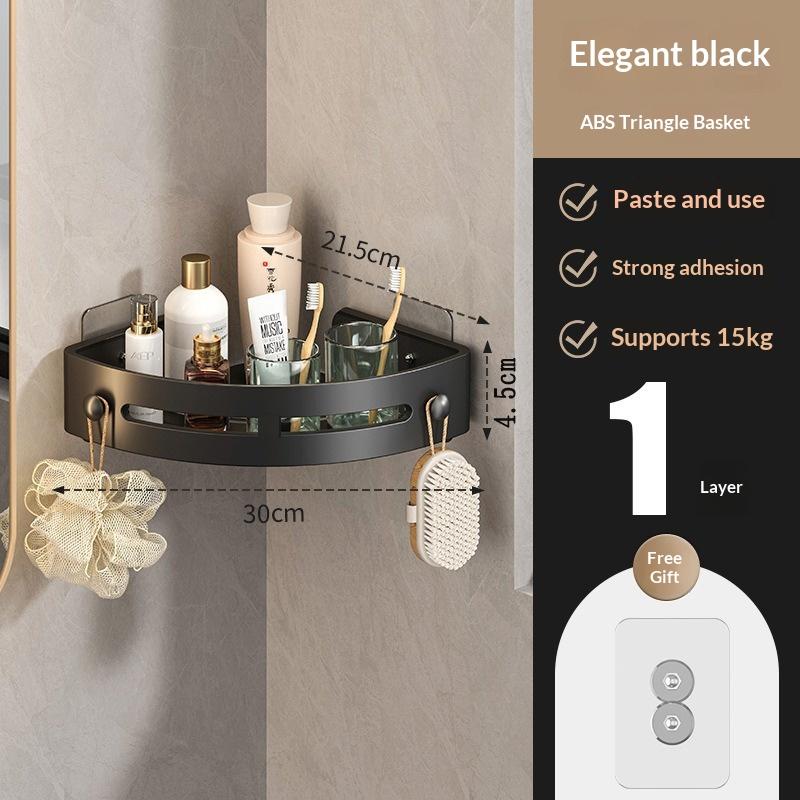 Bathroom triangular storage rack bathroom storage rack toilet room storage rack bathroom storage rack without drilling for