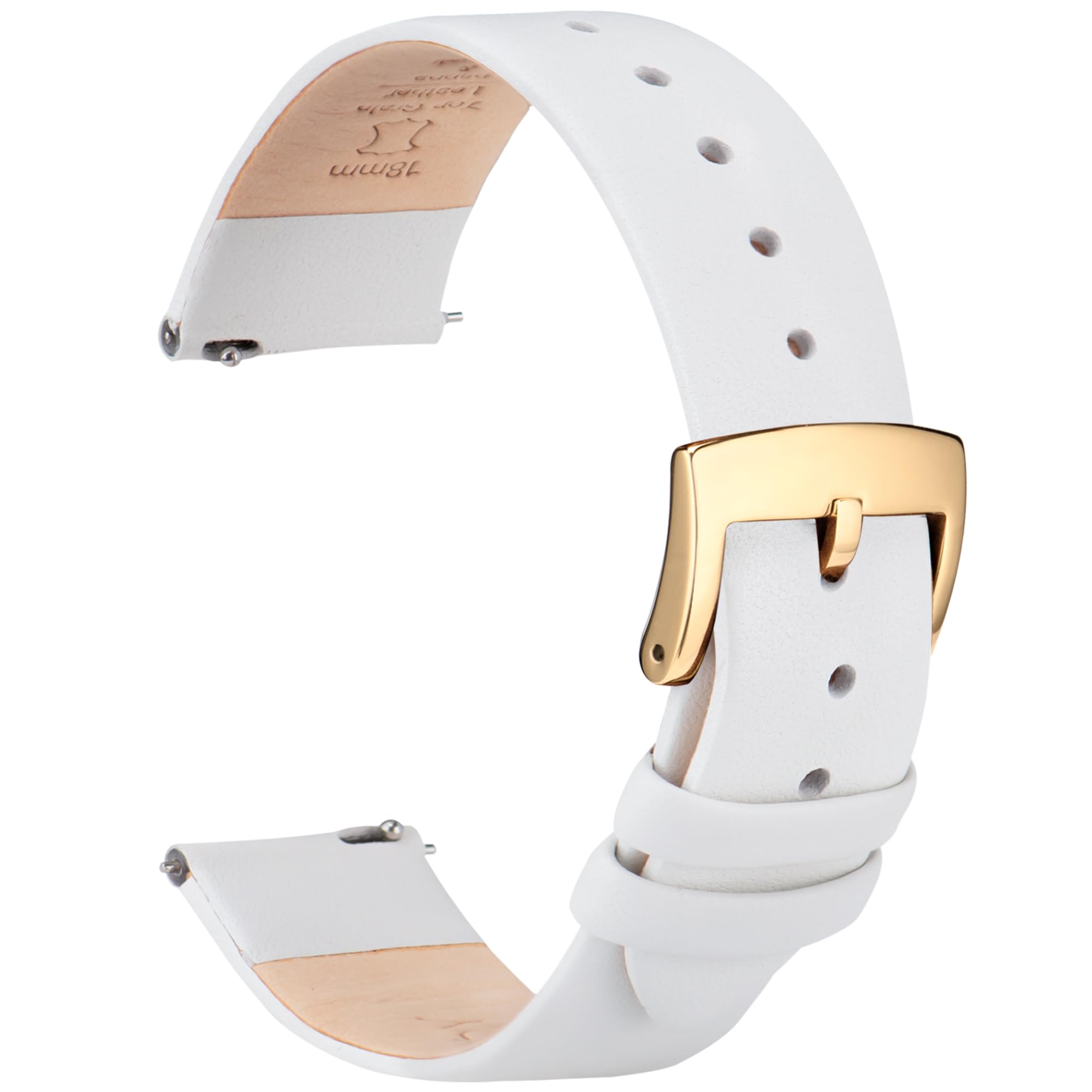 

[OTTOODY] Genuine Leather Watch Band, Watch Strap 12mm, 14mm, 16mm, 18mm, 20mm, 22mm, Elegant 18 mm