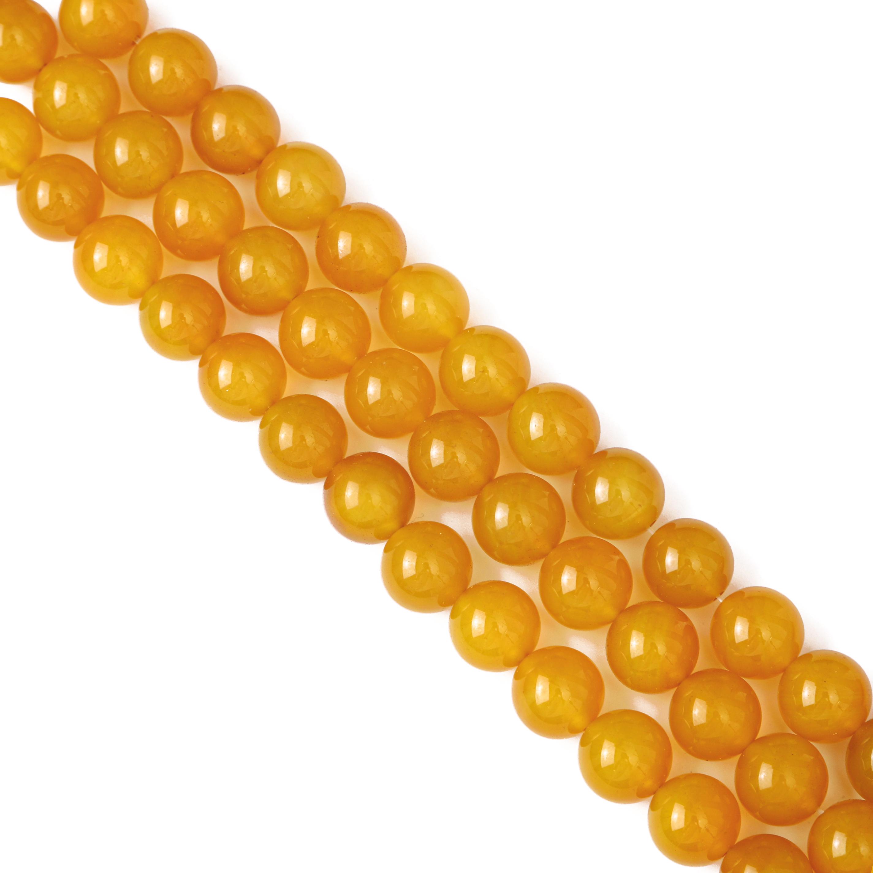 

Натуральные круглые бусины из желтого агата 7А для изготовления браслетов DIY ювелирных изделий 14mm 28pcs