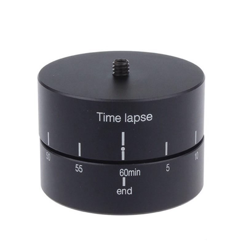 Tripod Head Adapter 360 Degrees Panning Rotation 120 Minutes Time Lapse Stabilizer Tripod Head Adapter