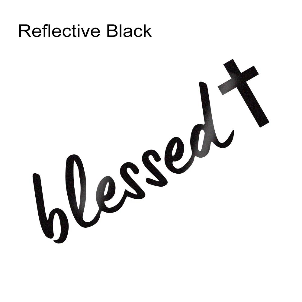 

Счастливая наклейка на автомобиль Зеркало заднего вида Креативная Отражающая Благослови Бог Крест Виниловые наклейки Грузовик Зеркало бокового вида Декоративные аксессуары 6x1.7cm&1 Piece