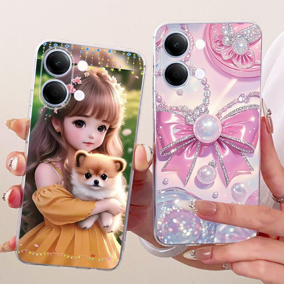 Handyhülle Für Vivo Y05 Hülle Transparent Ästhetisch Mode Schmetterling Süße Katze Cool Bemalt Weich Funda Für Y05 Vivo Hülle