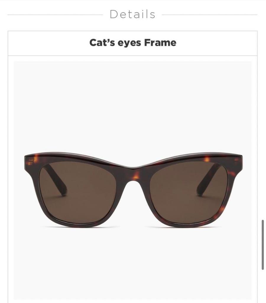 [USED] Unisex Cat Eye Sunglasses, Brown