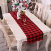 Dinner Merry Christmas Plaid Table Runner Christmas Table Runner Tablecloth Christmas Decoration