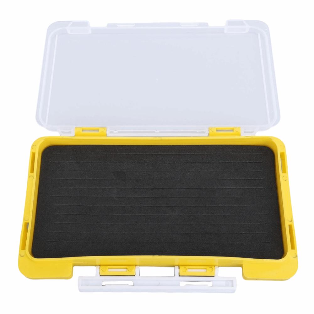 Plastic Fishing Jig Box Yellow Fishing Organizer Box Durable Fishing Tackle Box  Tackle Storage