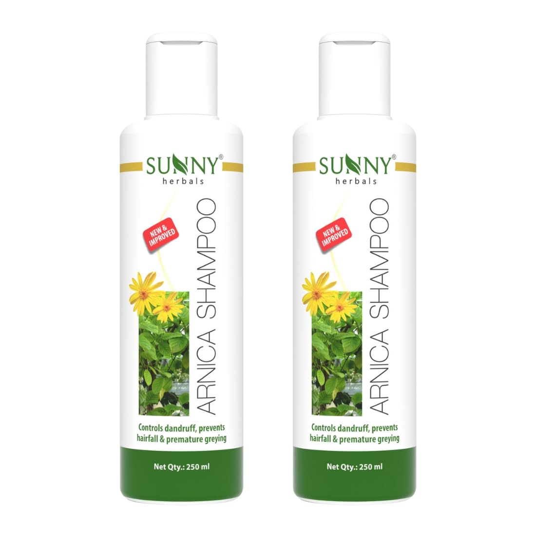

Sunny Herbals Arnica Shampoo 250 ml X Pack of 2 | Anti Hair Fall, Dandruff Control & Natural Shine for All Hair Types