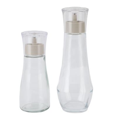 Dávkovače ústní vody 150 ml a 260 ml Skleněná plnitelná multifunkční nádoba na ústní vodu pro