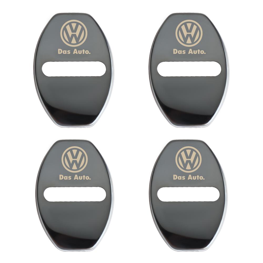 4pcs Car Door Lock Cover Badge Car Sticker for Volkswagen Golf 7 5 CC Passat GTD B6 Mk4 VW Tiguan Mk7 Scirocco Auto  Accessories