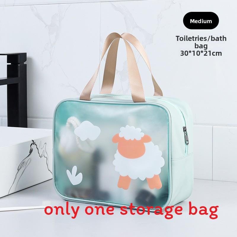 Modern Simple Pvc Cosmetic Organizer With Large Capacity For Home And Travel Use