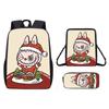 Christmas Backpack Cartoon Shoulder Bag Pencil Case Three Piece Set