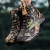 High-top Boots Men Anti-slip Lace-up Shock-absorbing Casual Shoes Men Wear-resistant Outdoor Comfortable Hiking Shoes Men