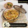 Korean Style Glass Noodle Bowl with Lid