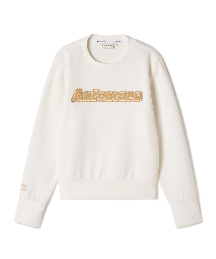 Antomas Boucle Logo Short Sweatshirt Women'S - White