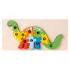 Baby Wooden Animal Puzzle Brightly Colored Educational Toy For Kids