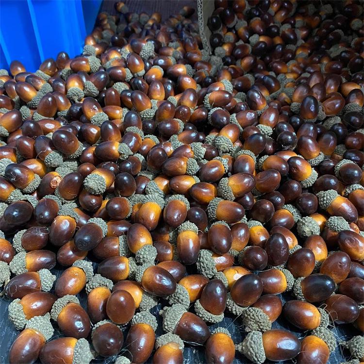 Großhandel Künstliche Eichel & Kastanie Feiertagsornamente für Weihnachtsdekoration